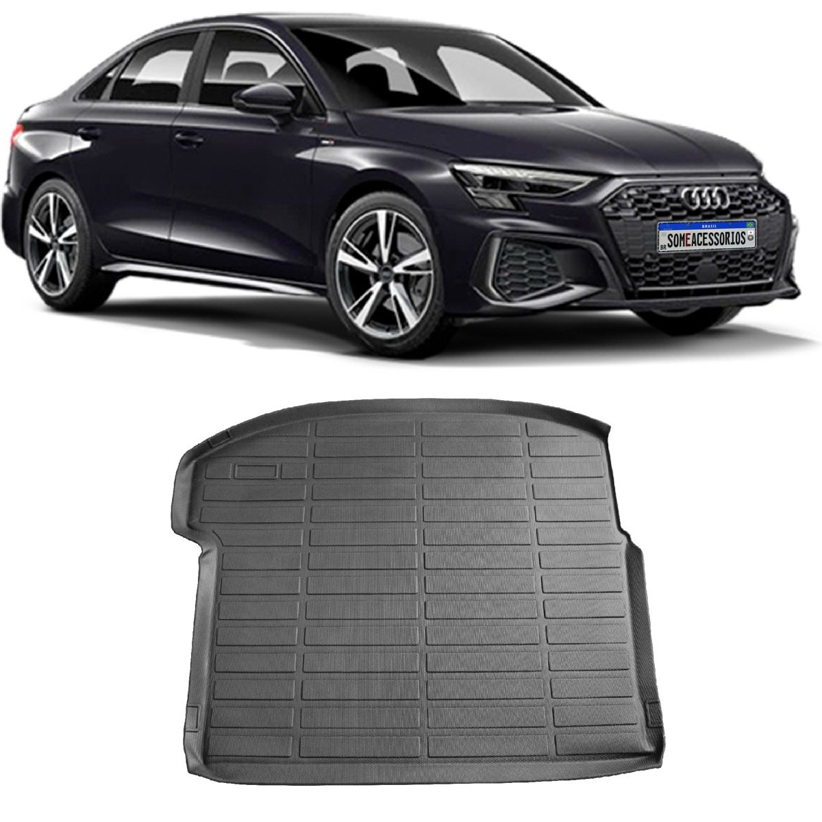 Tapete de porta-malas Audi A3 Sedan 2022 em diante