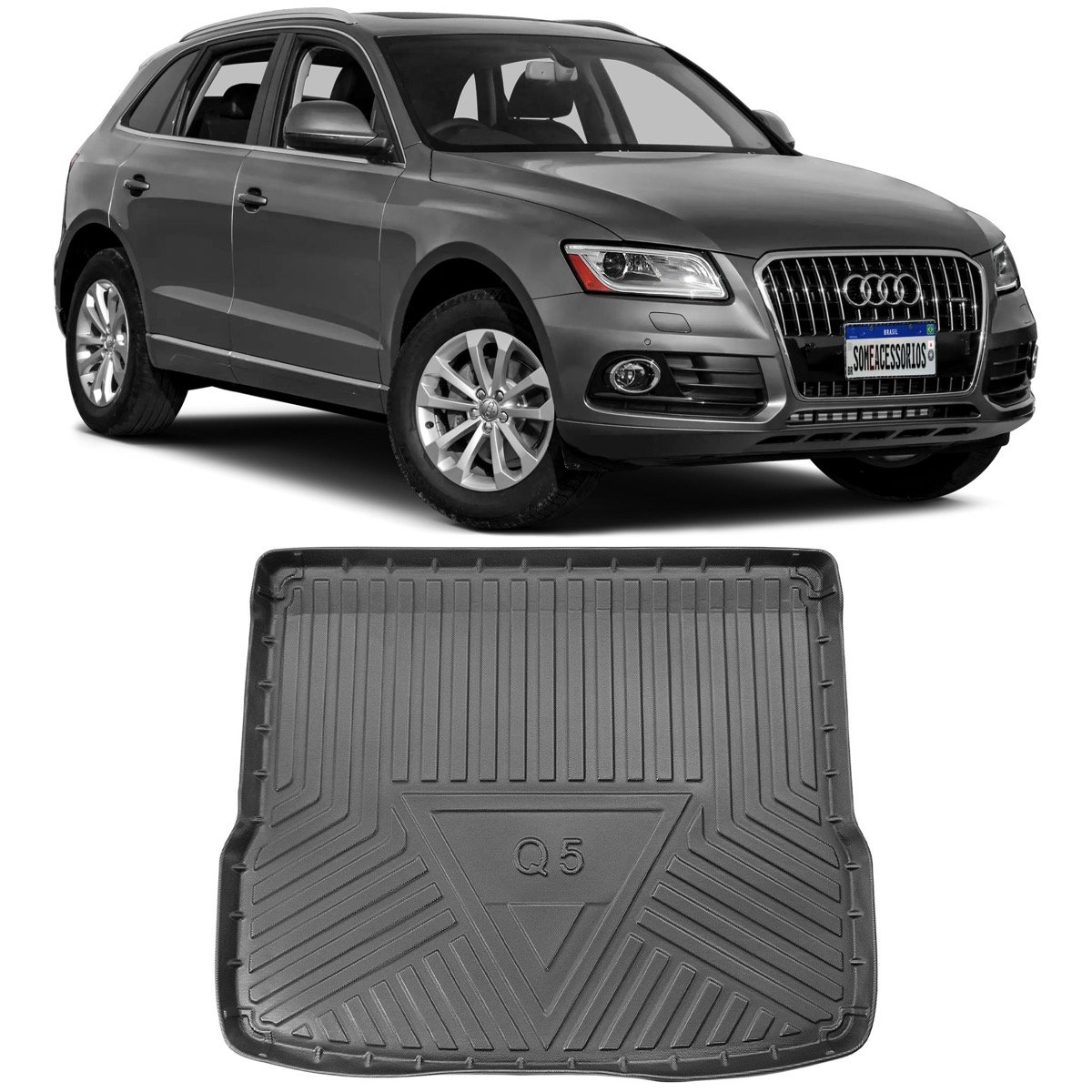 Tapete de porta-malas Audi Q5 2009 até 2017