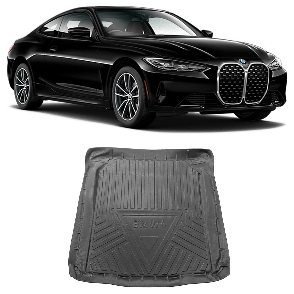 Tapete de porta-malas BMW Série 4 2021 até 2023 sem Abas Laterais