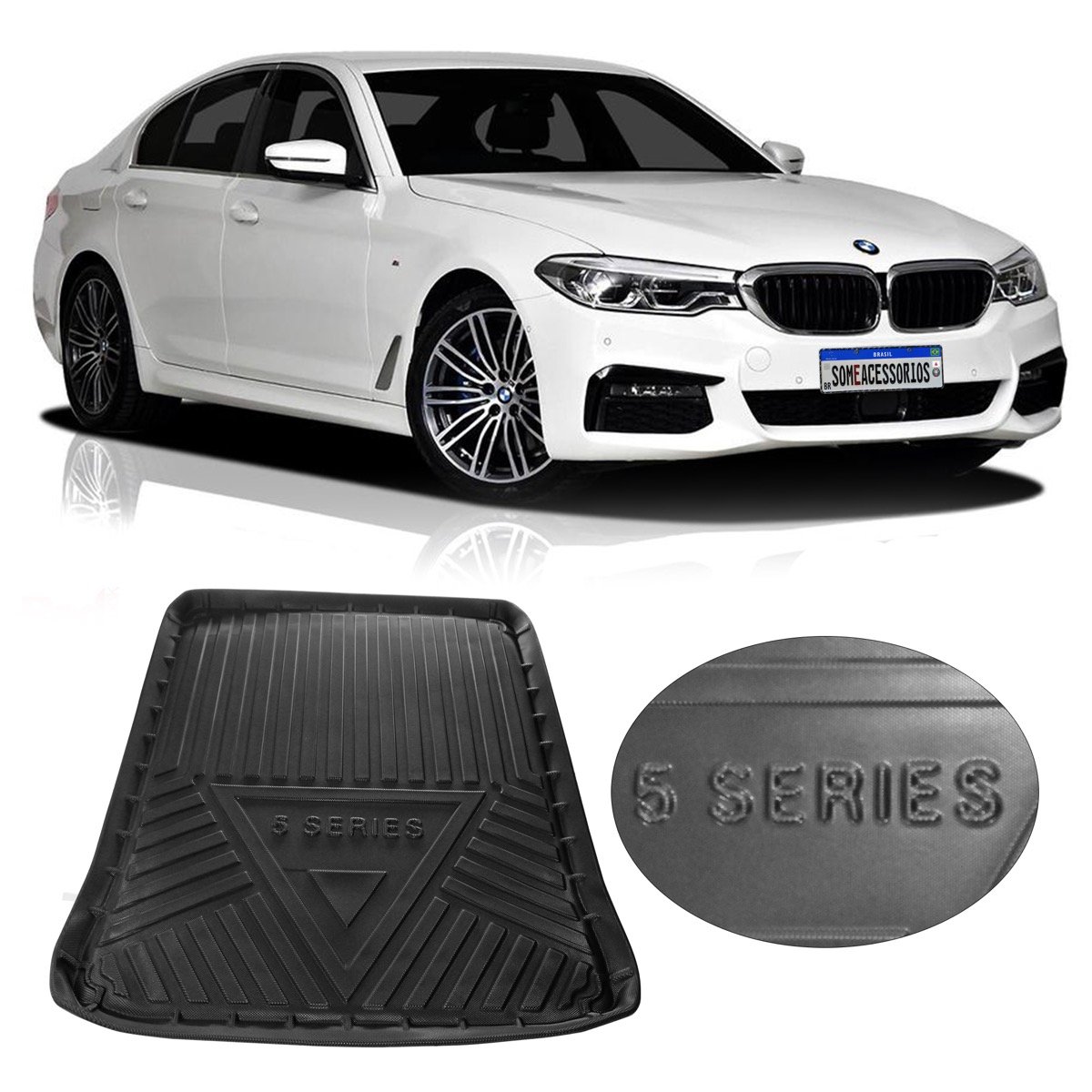 Tapete de porta-malas BMW Série 5 G38 2018 até 2022