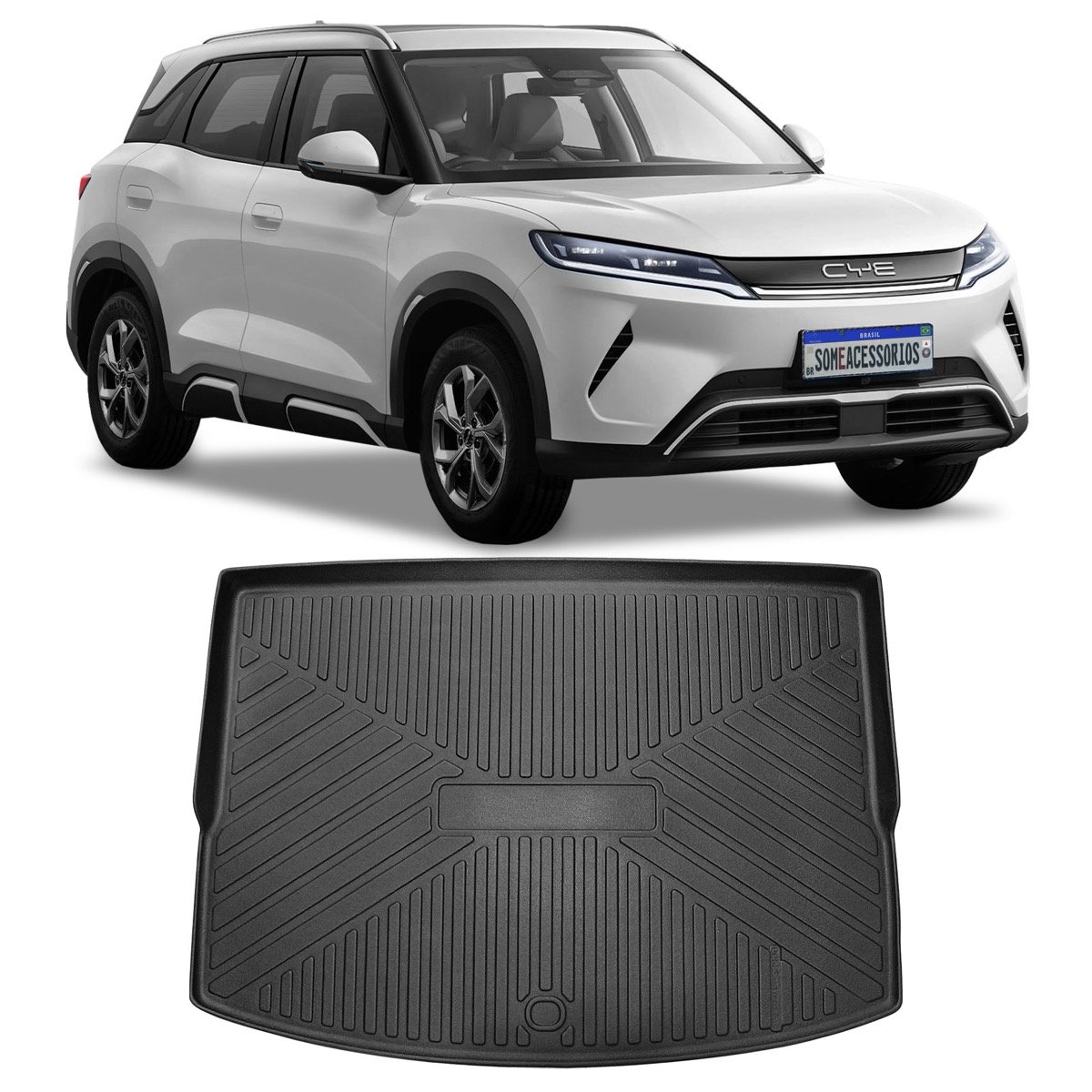 Tapete de porta-malas BYD Yuan Pro 2024 em diante