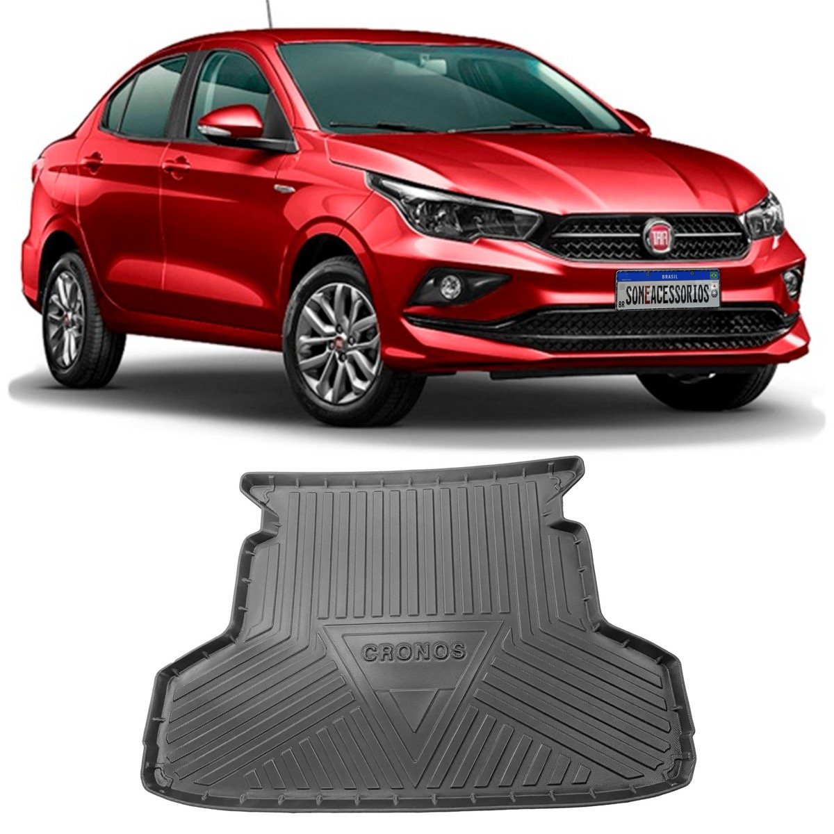 Tapete de porta-malas Fiat Cronos 2018 em diante