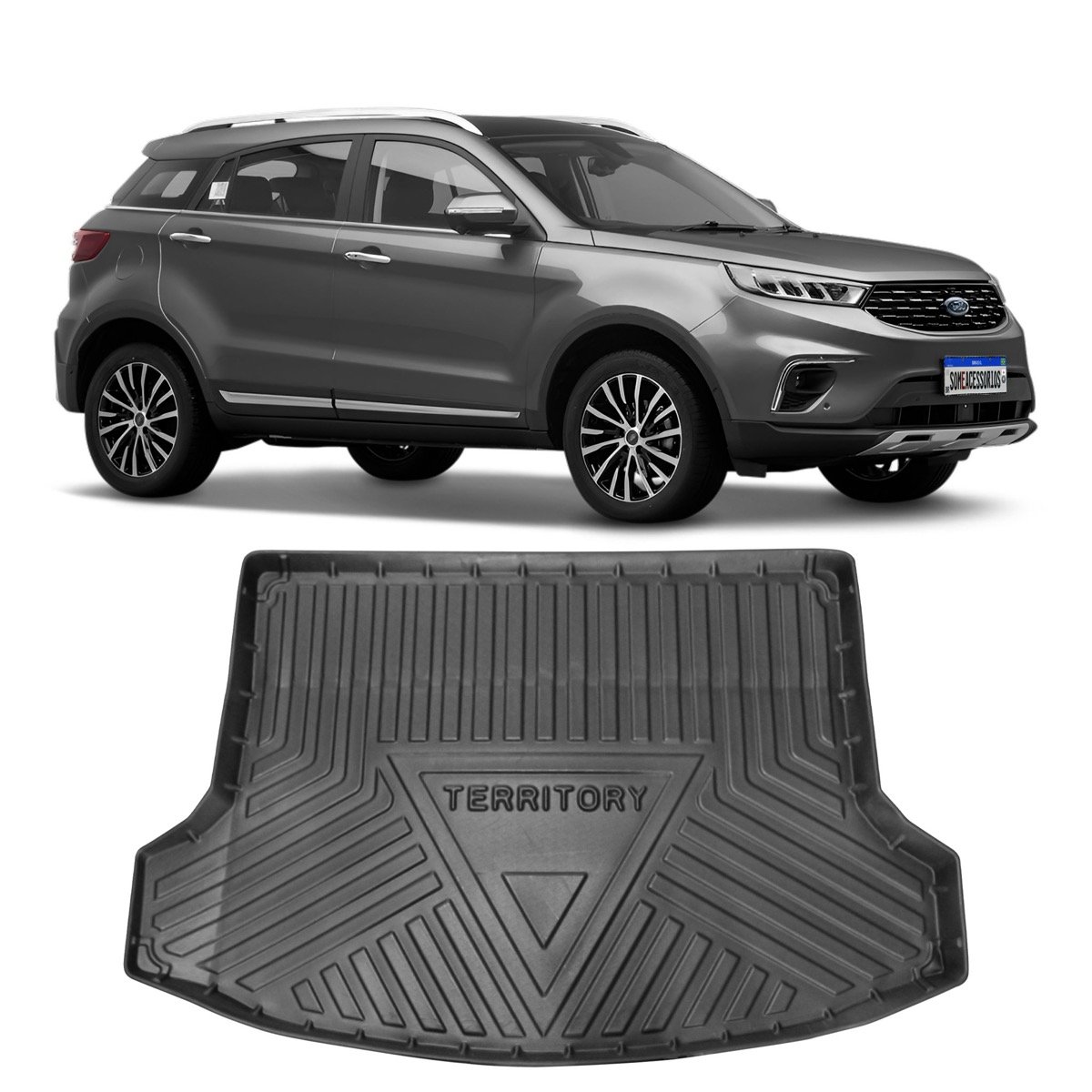 Tapete de porta-malas Ford Territory 2019 até 2023