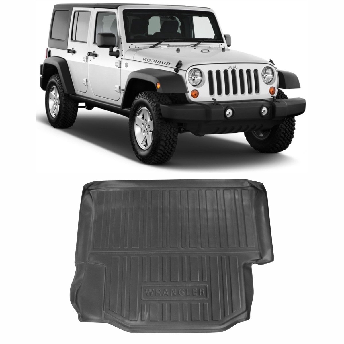 Tapete de porta-malas Jeep Wrangler 2011 até 2015 4 Portas