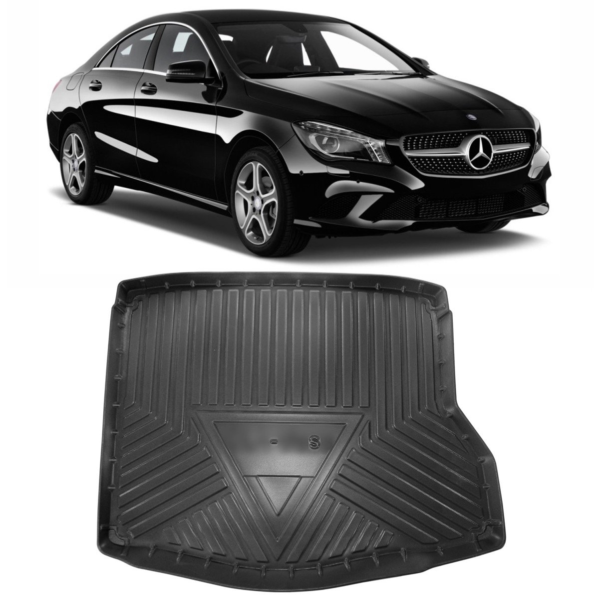 Tapete de porta-malas Mercedes-Benz CLA 2014 até 2019