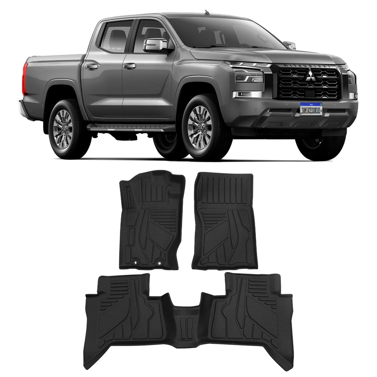 Tapete bandeja Mitsubishi L200 Triton 2025 em diante