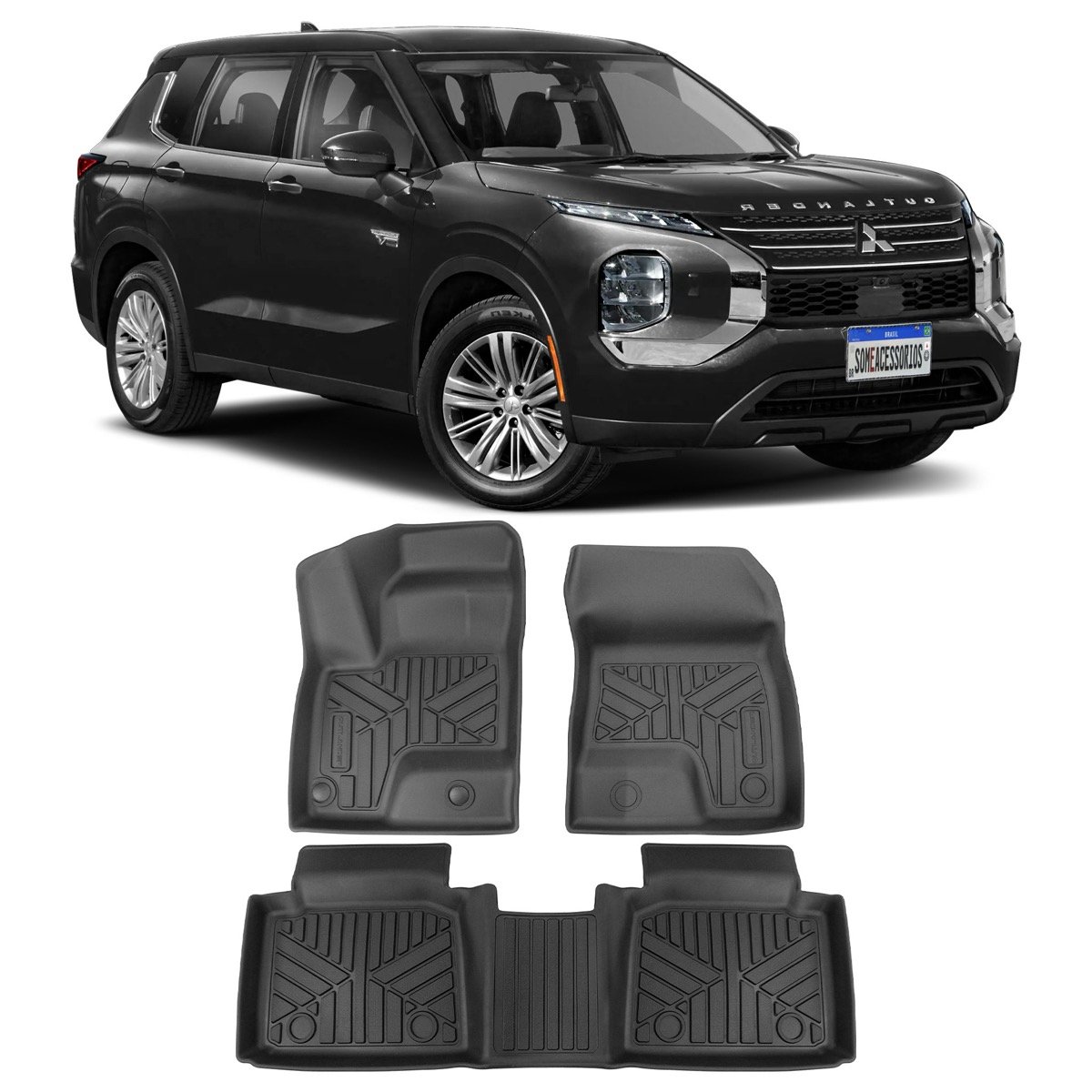Tapete bandeja Mitsubishi Outlander PHEV 2025 em diante