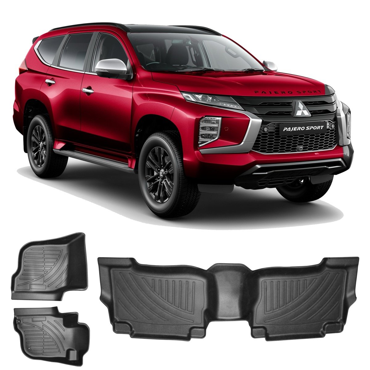 Tapete bandeja Mitsubishi Pajero Sport 2019 em diante