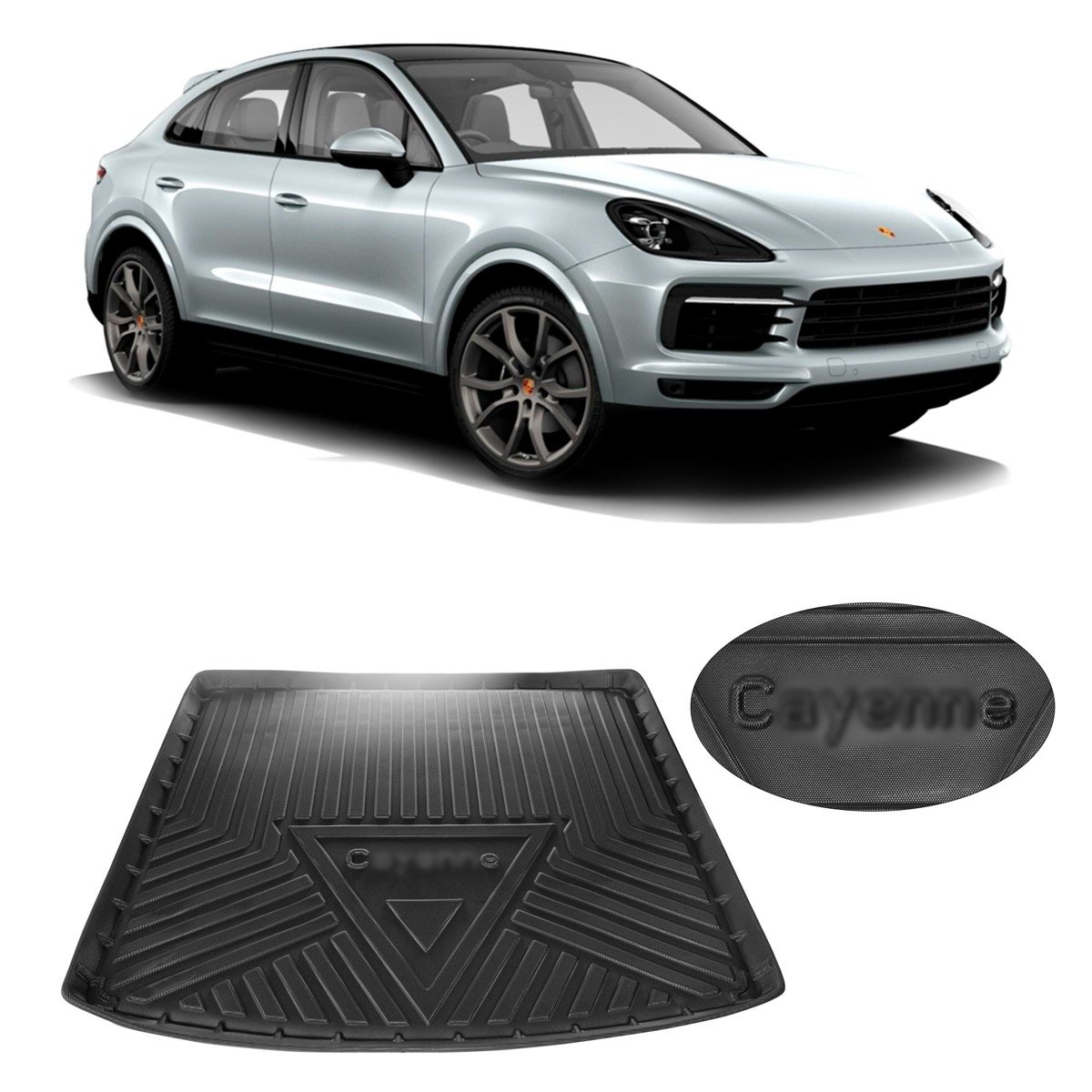 Tapete de porta-malas Porsche Cayenne 2018 até 2021