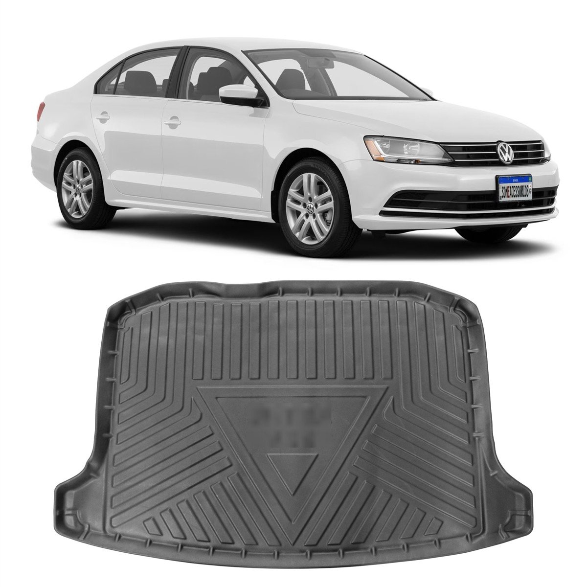 Tapete de porta-malas Volkswagen Jetta 2018 até 2022