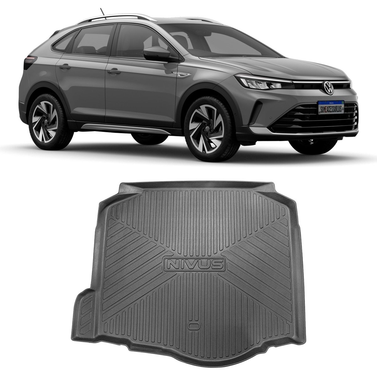 Tapete de porta-malas Volkswagen Nivus 2025 em diante